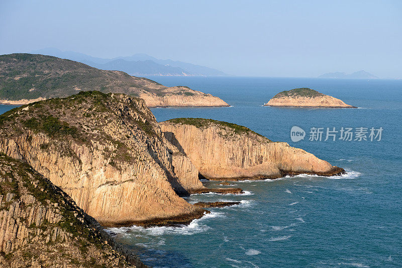 发山六角形石柱，香港联合国教科文组织世界地质公园