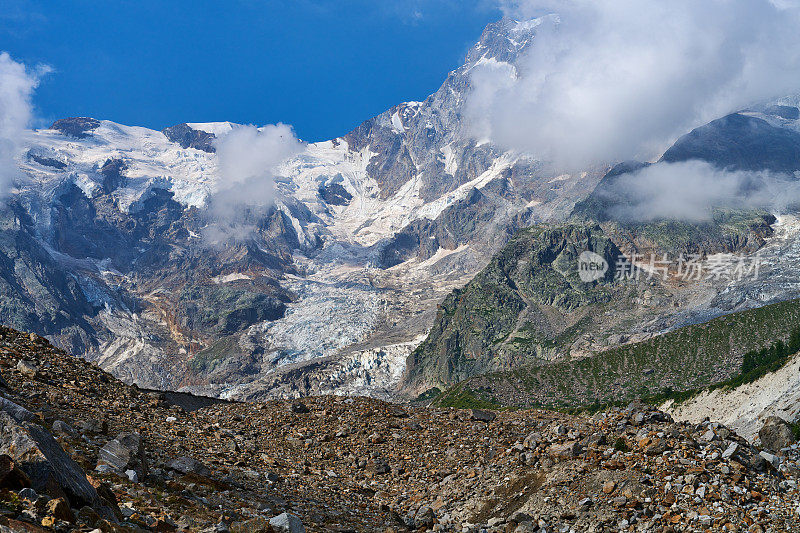 高山冰川冰碛