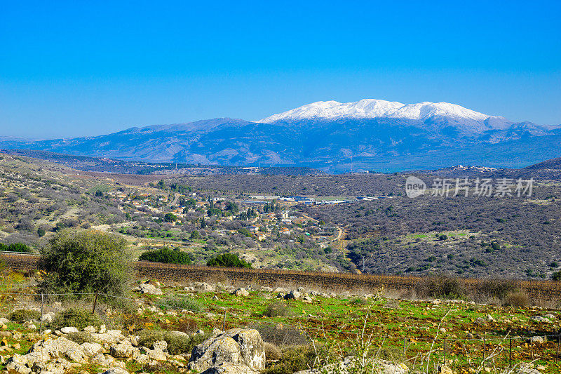 草裙舞谷和黑门山，以色列北部