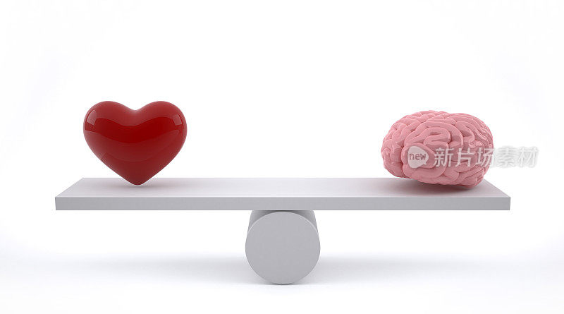 大脑和心脏处于平衡状态。