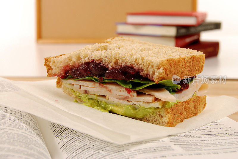 学校午餐系列:火鸡三明治