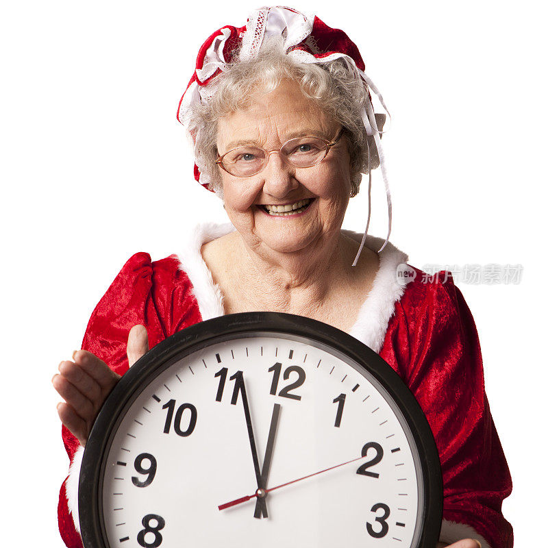 真正的圣诞夫人的照片知道现在几点了