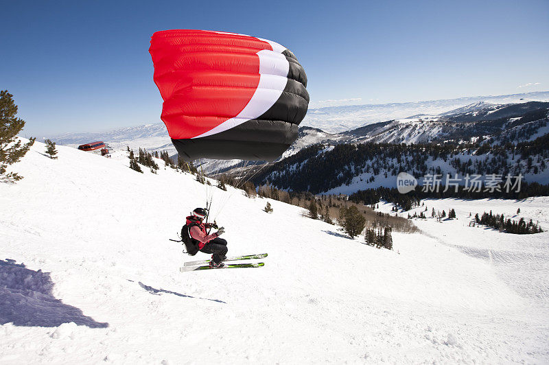 滑雪与降落伞