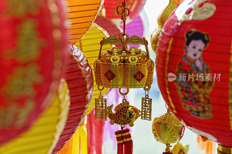 中国新年装饰品。