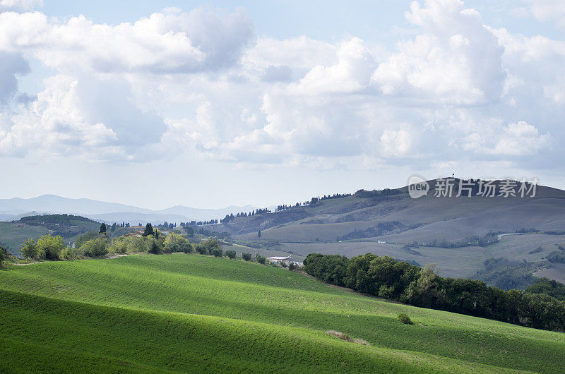 典型的克里特岛塞内西风景在托斯卡纳，意大利