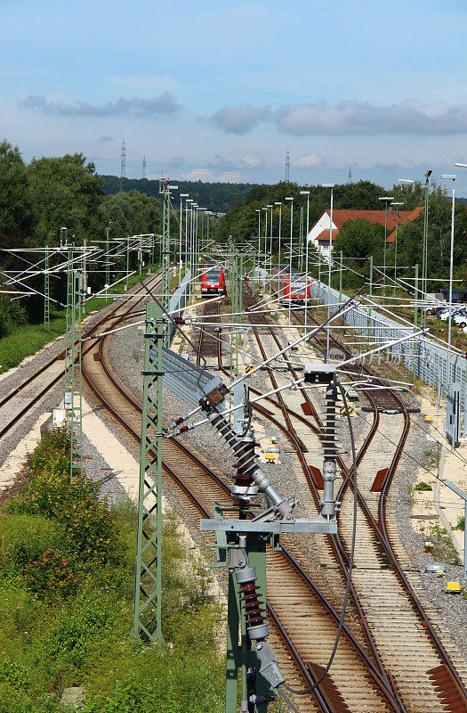 铁路站场、轨道和火车