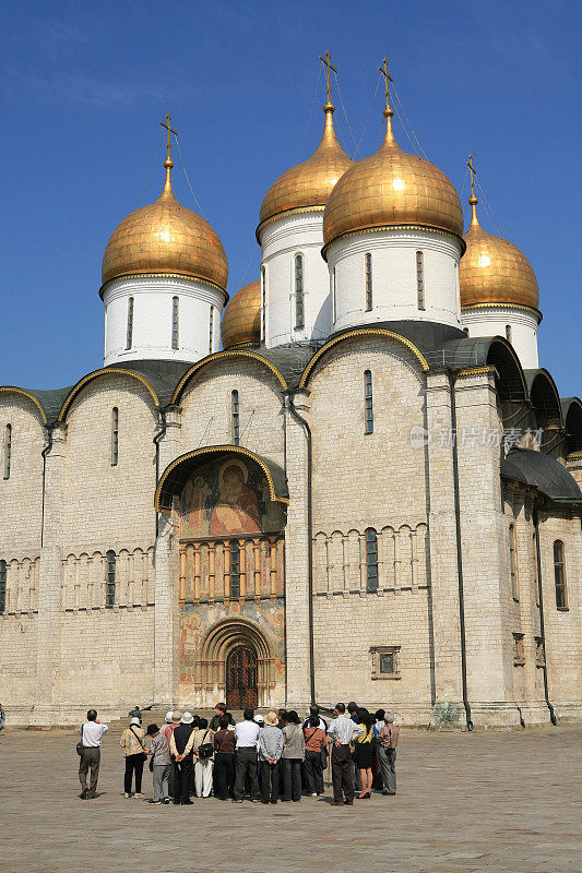 位于莫斯科克里姆林宫的圣母升天大教堂