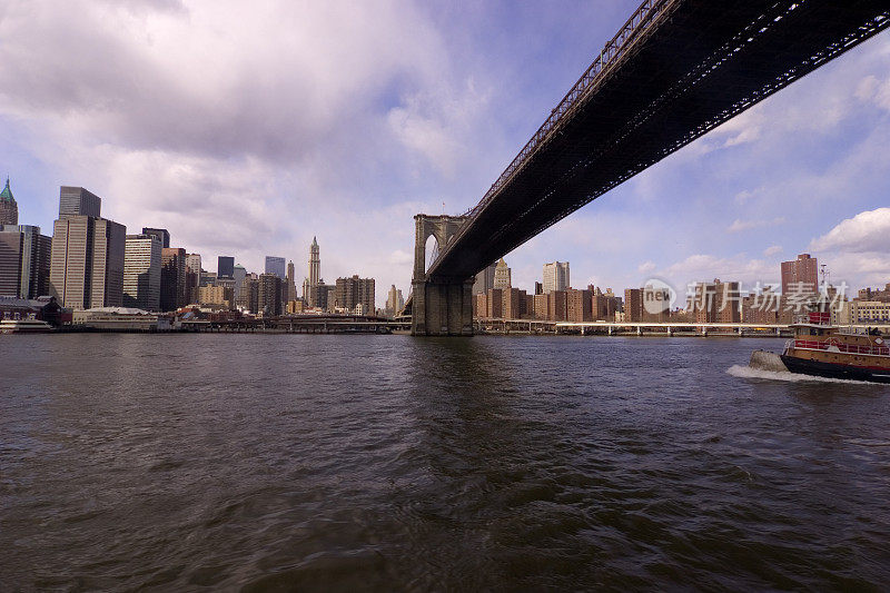 从东河看纽约天际线