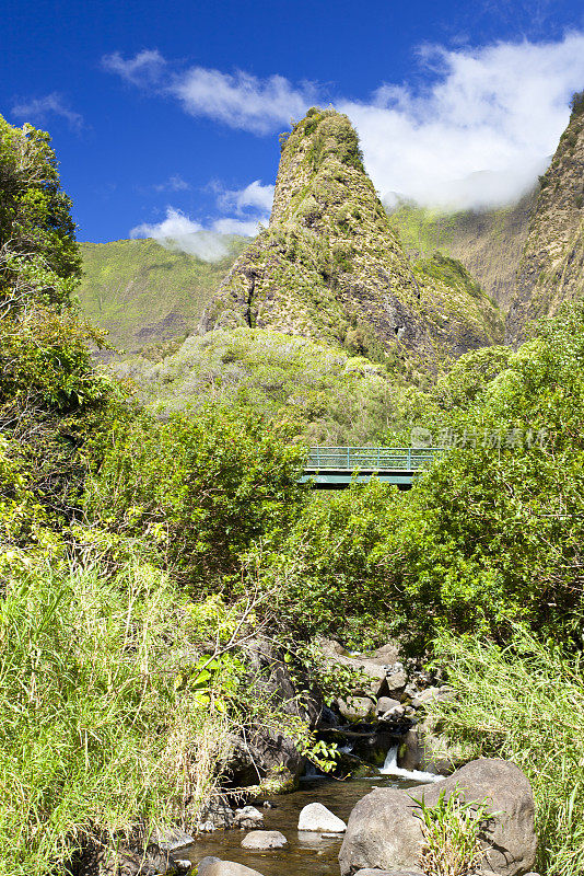 岛针和河，毛伊岛