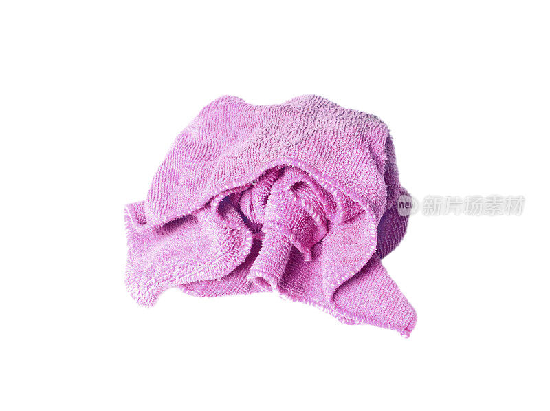 肮脏的粉红色的破布