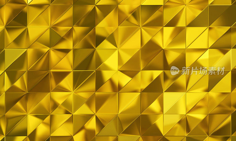 闪光的金色三角棱镜图案