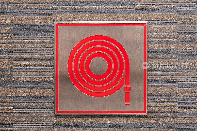 红色消火栓插头标志