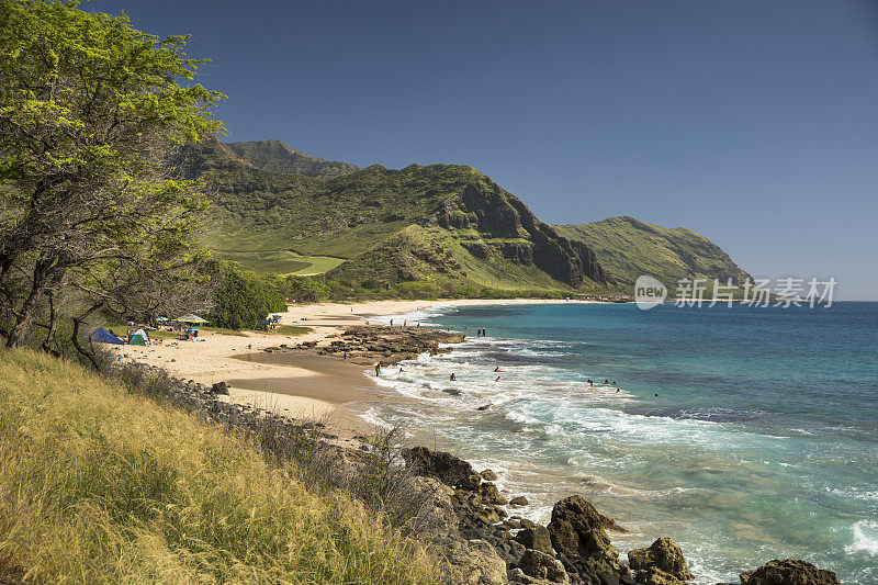 卡娜角州立公园和夏威夷瓦胡岛横滨湾