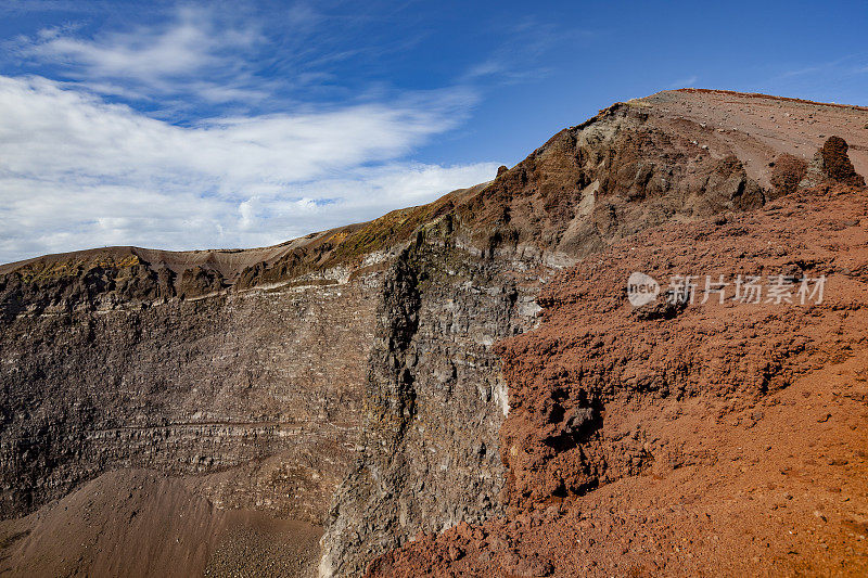 意大利维苏威火山火山口