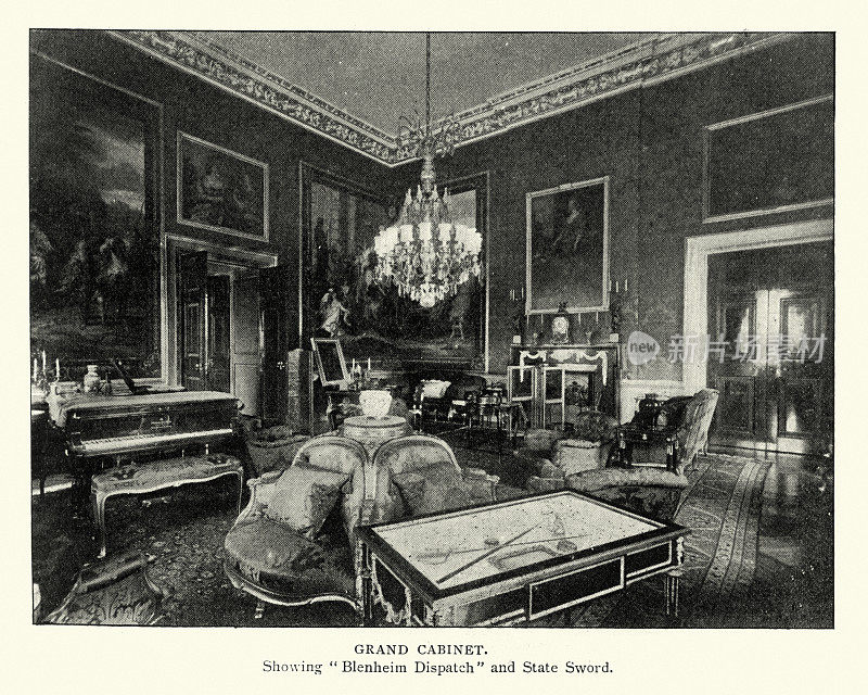 布伦海姆宫的大内阁，19世纪末