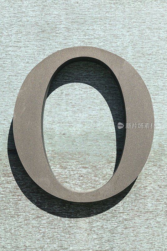 金属大写字母O
