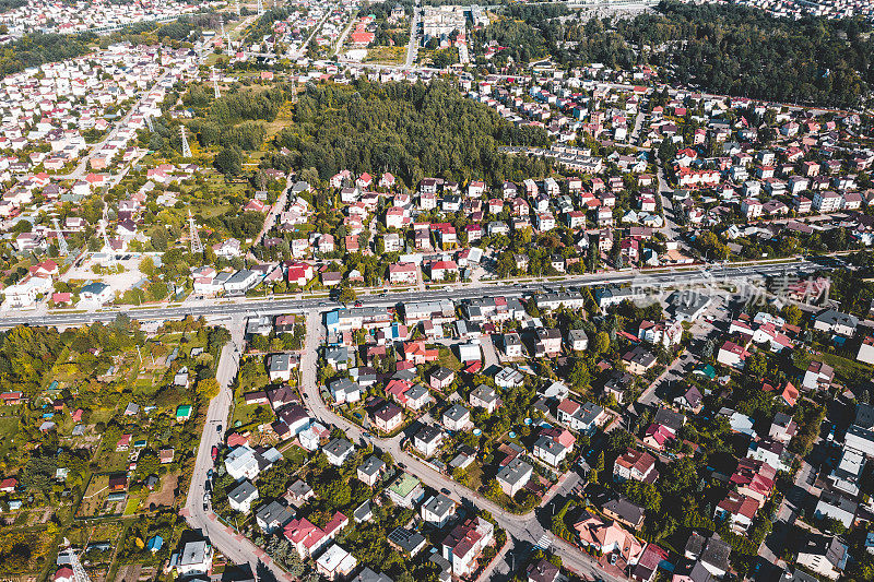 比亚韦斯托克住宅区鸟瞰图