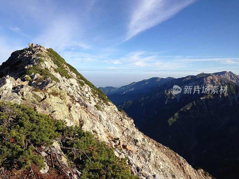 日本富山和长野的Goryudake山