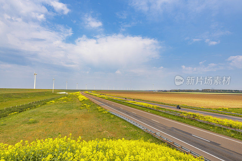 在荷兰的日冕危机中几乎被废弃的高速公路