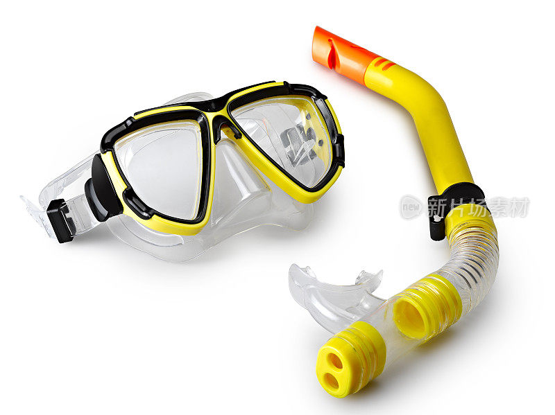 潜水用的面罩和通气管
