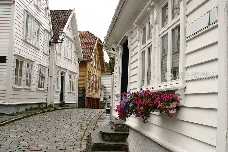 在斯塔万格有典型的挪威房屋