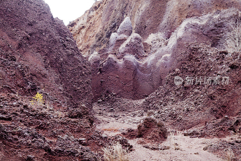 风景火山岩背景