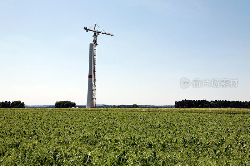 在建风力发电机