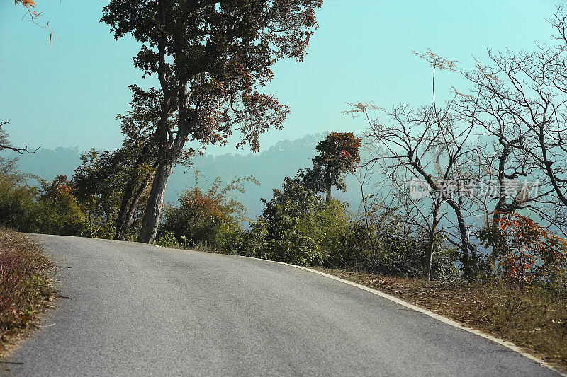 山间蜿蜒的道路