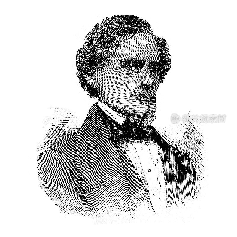 杰佛逊·戴维斯1886肖像