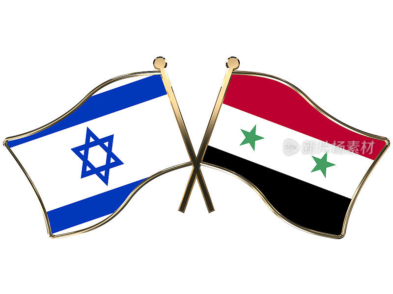 以色列叙利亚国旗徽章