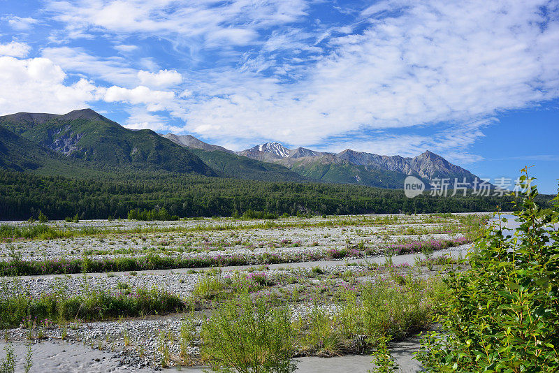 阿拉斯加的格伦公路风景