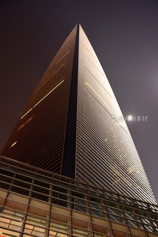 上海环球金融中心夜景，中国