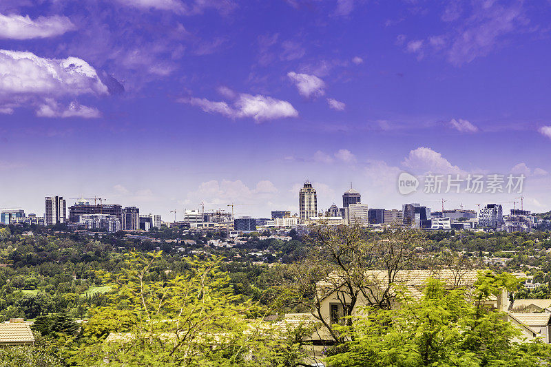 桑顿市全景云景