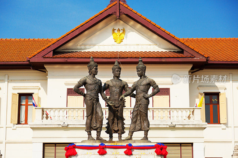泰国三王纪念碑，清迈