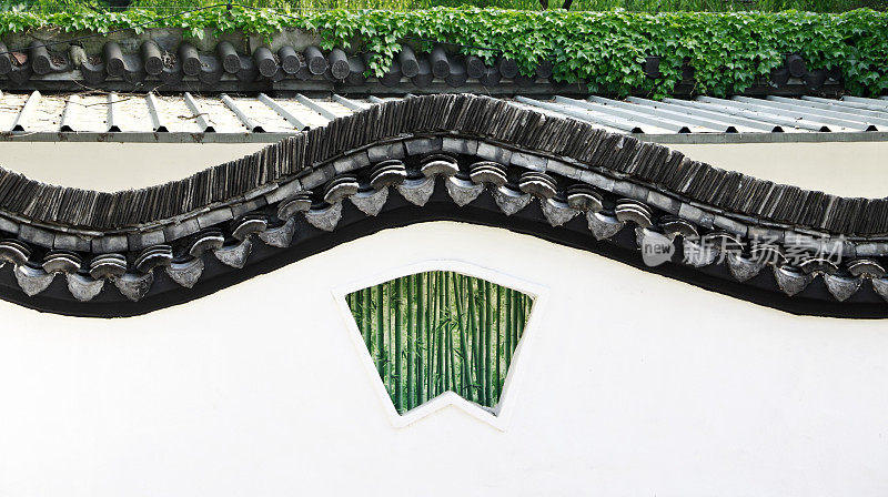 中国花园的墙