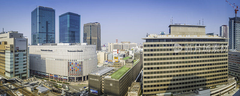 大阪摩天楼写字楼拥挤，市区风光一览日本