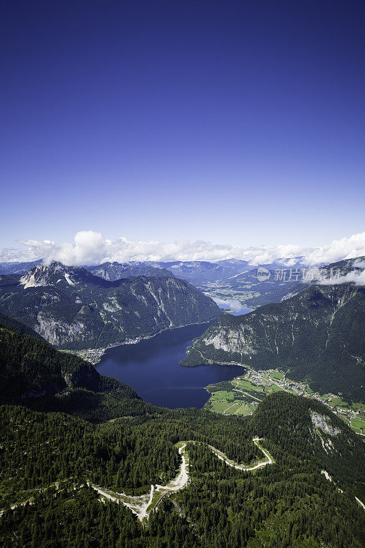 山湖全景