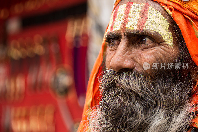 印度Pushkar的Sadhu