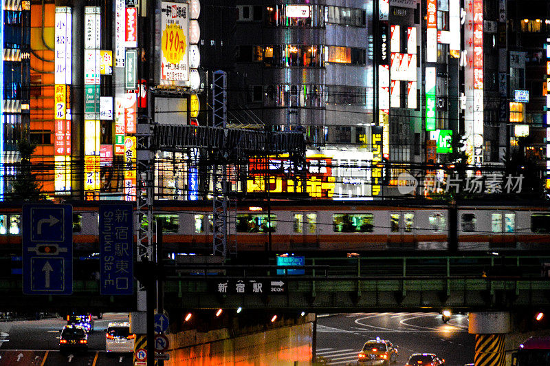 东京街景-新宿夜景