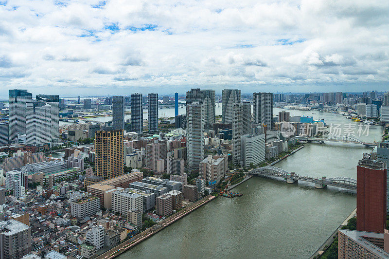 日本东京鸟瞰图