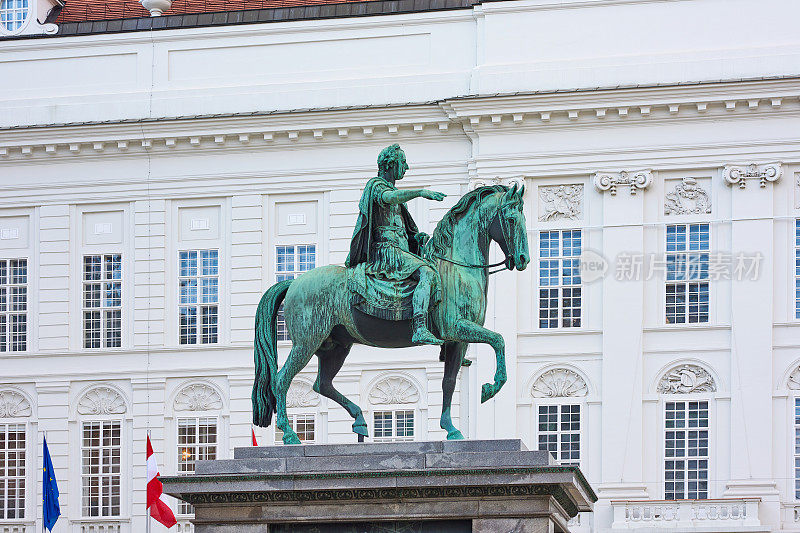 约瑟夫二世的凯瑟雕像，约瑟夫广场，奥地利维也纳