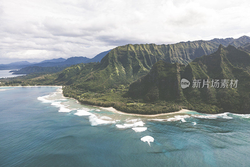 哈埃纳海滩公园，纳帕里海岸，考艾岛，夏威夷群岛