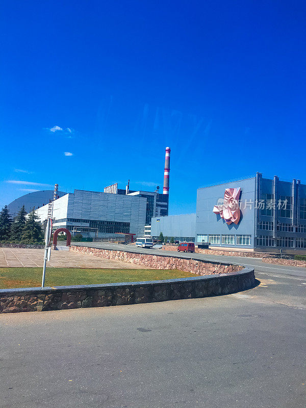 俄罗斯乌克兰切尔诺贝利核电站普里皮亚季的手机图像