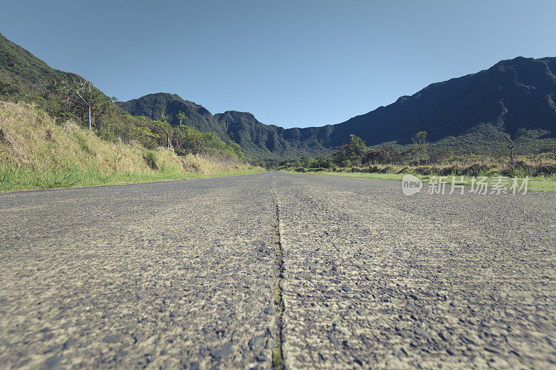 沥青路，留尼旺岛