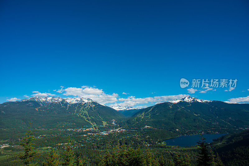 夏天的惠斯勒黑梳滑雪场