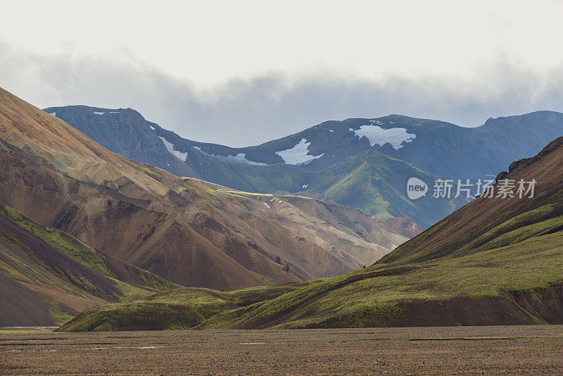 landmanalaugar五颜六色的山脉在冰岛