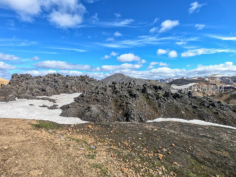 冰岛的火山地貌