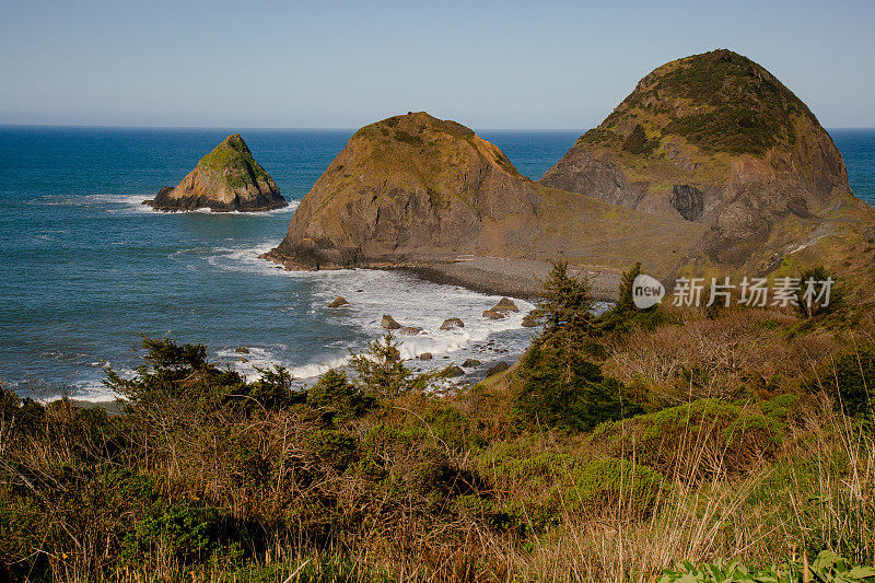 太平洋上美丽的俄勒冈海岸