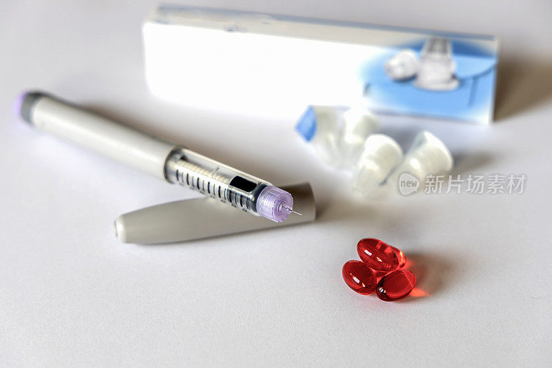 糖尿病患者用胰岛素注射笔或胰岛素筒笔。