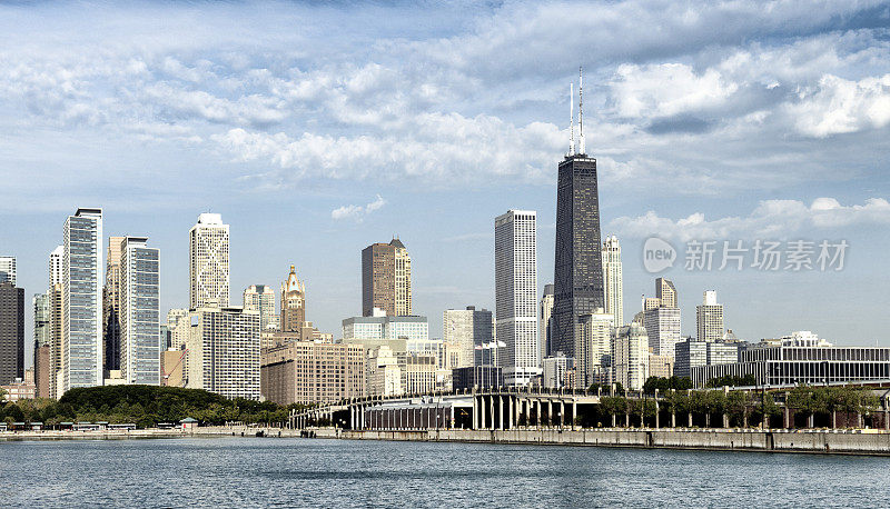 芝加哥天际线。